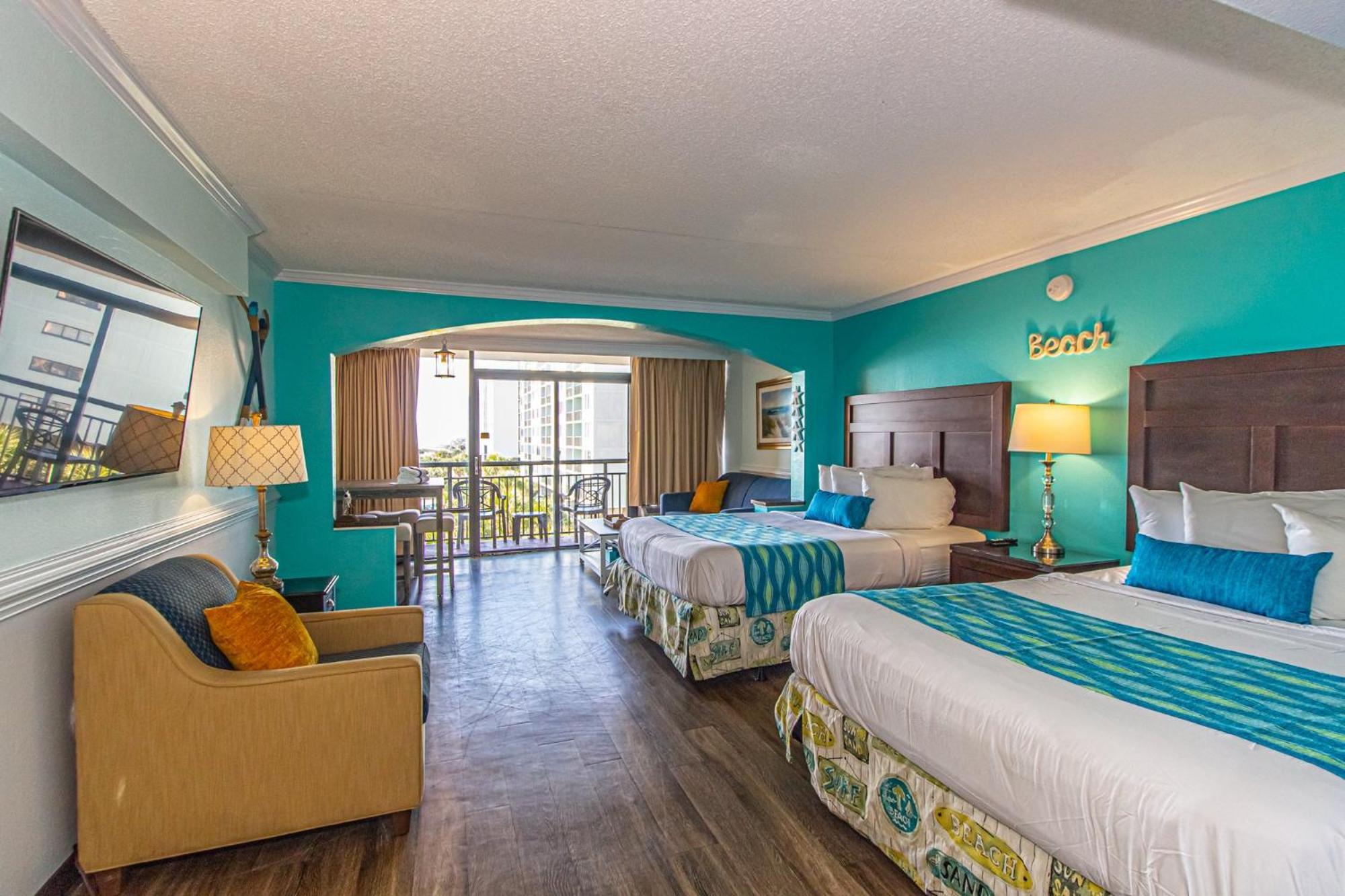 Oversized Ocean View Queen Suite With Beautiful Fireplace And Accents - Sleeps 4 Guests! Μιρτλ Μπιτς Δωμάτιο φωτογραφία