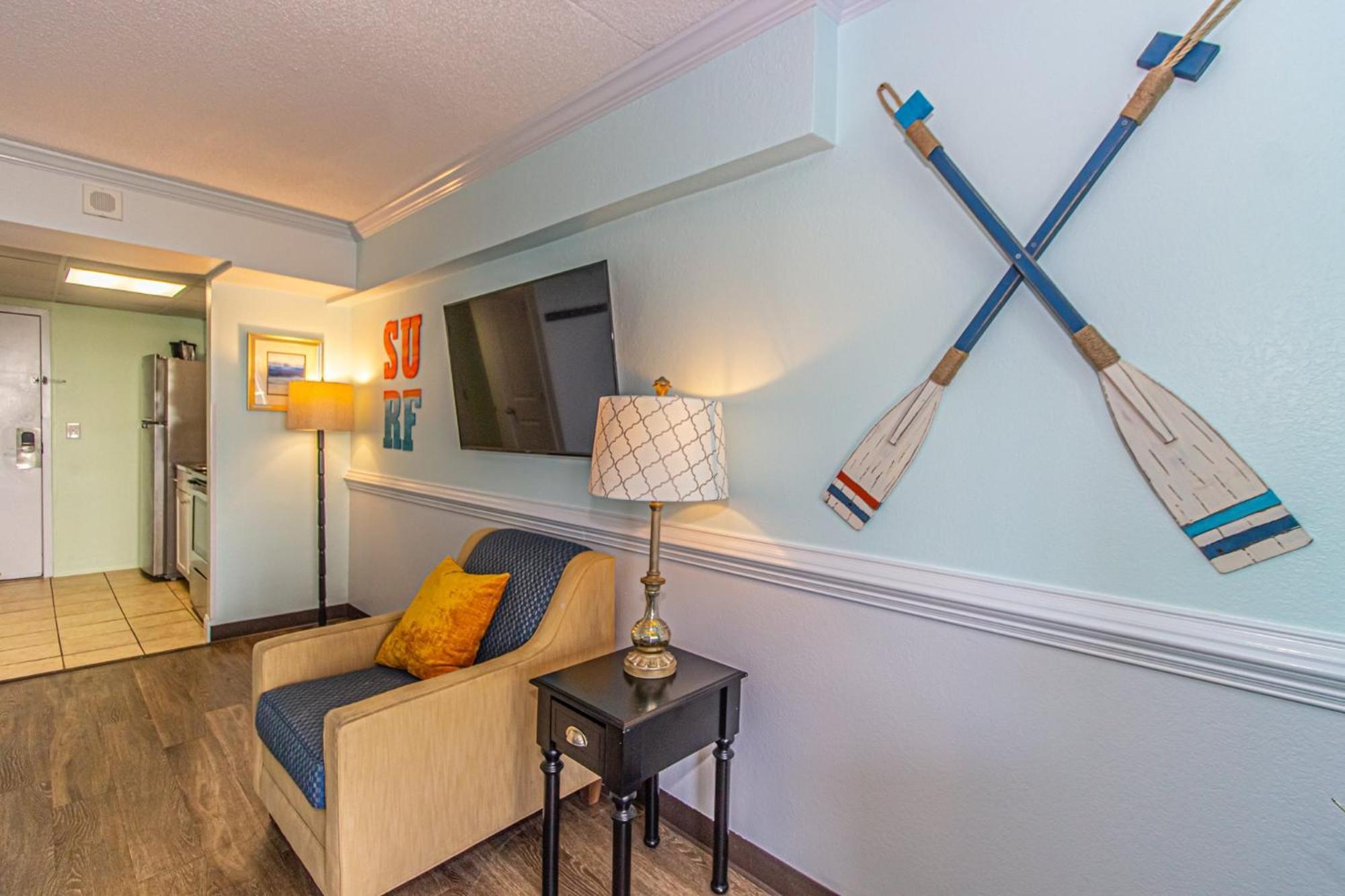 Oversized Ocean View Queen Suite With Beautiful Fireplace And Accents - Sleeps 4 Guests! Μιρτλ Μπιτς Δωμάτιο φωτογραφία